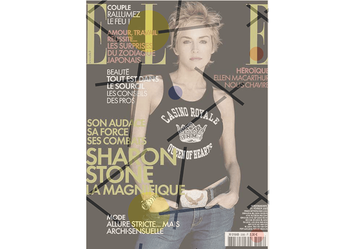 Sharon Stone avec sa Rolex Seadweller 16600 magazine